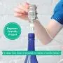 DIY Flaschenlampe-Set – Lampen-Sets Ermöglichen die Herstellung einer Weinflaschenlampe oder anderer Flaschenlampen – Lampen-Set zum Basteln mit einer Spirituosenflasche (Nickelfinition mit Silberkabel)
