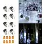 8 Pièces d'Éclairage Solaire pour Bouteilles de Vin – Guirlande Lumineuse de Fées Solaires en Forme de Cork – Intérieur et Extérieur, Résistantes à l'Eau – Idéales pour Mariages, Fêtes de Fin d'Année, Jardins, Terrasses, Allées – Couleur Blanche Froide 8 Pièces d'Éclairage Solaire pour Bouteilles de Vin – Guirlande Lumineuse de Fées Solaires en Forme de Cork – Intérieur et Extérieur, Résistantes à l'Eau – Idéales pour Mariages, Fêtes de Fin d'Année, Jardins, Terrasses, Allées – Couleur Blanche Froide