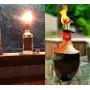 Wine Bottle Torch Kit 8 Pack, Includes 8 Long Life Torch Wicks, Copper Lamp Cover & Brass Wick Mount(13.7 Inch,Bottle not Included) Wine Bottle Torch Kit 8 Pack, Includes 8 Long Life Torch Wicks, Copper Lamp Cover & Brass Wick Mount(13.7 Inch,Bottle not Included)