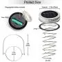 Solar Mason Jar Lid Lights 8er Pack, 30 LED Solar String Light Waterproof Fairy Hanging Lighting Solar Lids Jar Lights with 8 Hangers (Keine Gläser) für Garten, Terrasse, Tisch, Hochzeit Dekoration, Farbige
