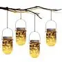 Glasmännchen Solar Laternen, 8er Pack 30 LED Glühbirnen, Fairy Star Glühbirnen Laternen, 8 Hänge, für Patio Garten Glasmännchen Laternen Tische Hochzeit Dekorationen Beleuchtung
