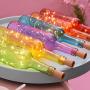 LED Wine Bottles with Lights Inside Lighted Glass Bottle Decorative Light(Pink,Blue,Yellow,Orange,Red,Green) - Decorative Glass Bottles for Wedding