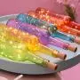 LED Weinflaschen mit Licht im Inneren – Beleuchtete Glasflaschen, Dekorationsleuchten (Rosa, Blau, Gelb, Orange, Rot, Grün) – Dekorative Glasflaschen für Hochzeit