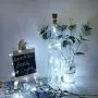 Weihnachtslichtketten mit Korken, LoveNite 12er Pack, 12 LED, Silberdraht, Farbwechsel, Mini-Fairy Lights (keine Flaschen) für DIY, Party, Weihnachten, Hochzeit (Kalter Weiß)