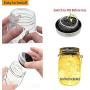 6 Pack 30 LEDs Solar Mason Jar Lids Lights + 12 Pack Fairy Lights Battery Operated 30 Micro LEDs