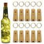 Betus 10 Pack Wine Bottles Cork String Lights - Battery Powered - Decorations for Garden, Wedding, Christmas & Party - Warm Light – 10 LEDs/3 Ft (Packs of 10)