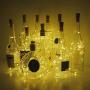 Wine Bottle Lights with Cork Decorman 12 Pcs 15 LEDs Cork Shape Silver Copper Wire Battery Powered LED Fairy String Lights for DIY/Decor/Party/Wedding/Christmas/Halloween… (Warm White)