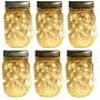 Outdoor Solar Powered Mason Jar Lights – 6 Pack Waterproof 30 Mini LED Fairy Star Firefly Garden Table Decorations Patio Lighting Decor Lanterns Backyard Tree Hanging Lawn Porch Decorative Warm White Outdoor Solar Powered Mason Jar Lights – 6 Pack Waterproof 30 Mini LED Fairy Star Firefly Garden Table Decorations Patio Lighting Decor Lanterns Backyard Tree Hanging Lawn Porch Decorative Warm White