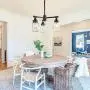 Suspension Lumineuse en Mason Jar, Éclair Pendentif Rustique pour Salle à Manger, Éclair d'Îlot à 3 Lames avec Métal Rustique