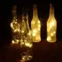 Lumières solaires pour bouteilles de vin, 20 LED étanches en cuivre, pour mariage, Noël, extérieur, fête, jardin, terrasse, décoration de passage (blanc chaud) Lumières solaires pour bouteilles de vin, 20 LED étanches en cuivre, pour mariage, Noël, extérieur, fête, jardin, terrasse, décoration de passage (blanc chaud)