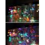 4er Pack Solar Mason Jar Lichter, 30 LEDs Hängende Solar Laternen Garten Dekoration Outdoor Lichter Warme Weiß für Tisch Dekoration Zauberkerzen für Garten Hochzeit Weihnachten Party (4er Pack Bunt)