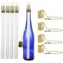 EricX Light Wine Bottle Torch Kit 4 Pack, Includes 4 Long Life Torch Wicks ,Brass Torch Wick Holders And Brass Caps - Just Add Bottle for an Outdoor Wine Bottle Torch EricX Light Wine Bottle Torch Kit 4 Pack, Includes 4 Long Life Torch Wicks ,Brass Torch Wick Holders And Brass Caps - Just Add Bottle for an Outdoor Wine Bottle Torch