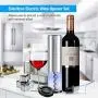 Elektrischer Weine openers, wiederaufladbarer automatischer Korkenzieher Set, mit 4 Eiswürfeln, Weinsöffner, Korkenzieher, Folienk Cutter