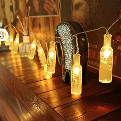 LED Wine Bottles Lights, Waynewon Battery Operated String Lights with Remote Control – Best Wedding Party Home Christmas Decorations (Warm White Glow)