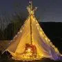STARKER Zaubernde Lichterkette 2er-Set, 50 LED, 16ft, Akkubetrieben, 8 Modi, Glühwürmer-Funkeln, Wasserdicht, Silberdraht, Dekorationslicht mit Zeitschaltfunktion für Schlafzimmer, Garten, Party, Hochzeit