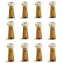 Dreamworth Set of 12 Wine Bottle Cork Lights - 39inch/1m 10 LED Silver Wire Lights String Starry LED Lights for Bottle DIY, Party, Decor, Christmas, Halloween, Wedding or Mood Lights(Warm White)