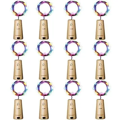 Guirlandes Lumineuses pour Bouteilles de Vin 12 Pièces, 20LED par Bouchon, avec Tournevis, Guirlande Lumineuse Alimentée par Batterie pour Fête Mariage Noël Halloween Bar Jar Lamp Décor, Couleurs. Guirlandes Lumineuses pour Bouteilles de Vin 12 Pièces, 20LED par Bouchon, avec Tournevis, Guirlande Lumineuse Alimentée par Batterie pour Fête Mariage Noël Halloween Bar Jar Lamp Décor, Couleurs.