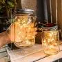 Solar Mason Jar Laternen, Solarbetriebene Laternen für Outdoor Dekoration, 20 LED Hängende Laternen für Garten Dekoration Outdoor Lichter, für Raum, Patio, Garten, Party, Hochzeit, Weihnachten