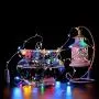 6er Pack 20 LED Weinvorratsleuchten mit Kork, Mini-Fairy Lights, Akkubetriebene Sterneleuchte zur individuellen Gestaltung, für Hochzeit, Party, Weihnachten, Halloween, Indoor und Outdoor Dekoration (4 Farben)