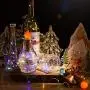 Wein-Flaschen-Lichter, 10er Set, Batteriebetriebene Mini-Lichter, Diamantförmige LED-Kerzen, für Weinflaschen, Tischdeko, Party, Weihnachten, Halloween, Hochzeit, Indoor-Dekoration, Mehrfarbig