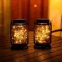 4 Pack Solar Lantern Outdoor Waterproof, Hanging Mason Jar Garden Retro Solar Lights with 30 Led Lights Decorative Lantern for Backyard Lawn and Pathway (Warm Light ) 4 Pack Solar Lantern Outdoor Waterproof, Hanging Mason Jar Garden Retro Solar Lights with 30 Led Lights Decorative Lantern for Backyard Lawn and Pathway (Warm Light )
