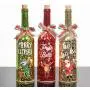 MJ Premier Weihnachtsdekoration, Weihnachtsdekoration Wein Flasche Lichter, Batteriebetriebenes LED Glas mit Timer, Dekorativ für Tischplatte Display Centerpiece Weihnachtsfeier Zuhause (3C)