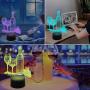 Lampe d'illusion 3D pour bouteille de vin FULLOSUN, décoration bar cadeaux veilleuse pour Noël, fêtes, anniversaires. Idéale pour la décoration de bar avec télécommande, 16 couleurs changantes + 4 modes changants + fonction de réglage de luminosité. Lampe d'illusion 3D pour bouteille de vin FULLOSUN, décoration bar cadeaux veilleuse pour Noël, fêtes, anniversaires. Idéale pour la décoration de bar avec télécommande, 16 couleurs changantes + 4 modes changants + fonction de réglage de luminosité.