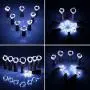 LED Weinleuchten mit Korken – KOLANDY 12er Pack 20 LED Akkubetriebene Mini Lichterkette für DIY, Party, Dekoration, Hochzeit, Halloween, Weihnachten (Kaltweiß)