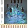 15er Pack 6,5 Fuß 20 LED Weinvorrats Korkleuchten Kupferdraht Mini Feen-Lichter, Batteriebetriebene Sterneleuchte für DIY Party Hochzeit Schlafzimmer Weihnachten Bar Glaslampen Dekoration (Multicolor)