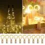10 Pièces Guirlandes Lumineuses pour Bouteilles de Vin avec Bouchon, 6,6 M 20 LED Fil de Fée Alimentées par Batterie, Mini Guirlandes Lumineuses pour Fête Mariage Noël Festival Décoration Bar, Lumière Chaude 10 Pièces Guirlandes Lumineuses pour Bouteilles de Vin avec Bouchon, 6,6 M 20 LED Fil de Fée Alimentées par Batterie, Mini Guirlandes Lumineuses pour Fête Mariage Noël Festival Décoration Bar, Lumière Chaude