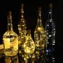 12er Set 20 LED Weinvorratsleuchten mit Korken, 3,3 m Silberdraht, Warmweiße Korken-Lichter, Batteriebetriebene Fairy Lights für Wein-/Spirituosenflaschen, Hochzeitsparty Tischdeko