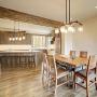 Mason Jar Chandelier, 6-Light Kitchen Island Lighting, 27.5& Farmhouse Chandelier for Dining Room with Glass Shades