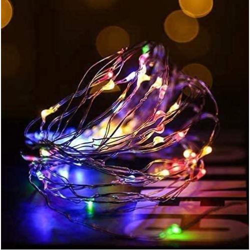 6er Bauch LED Weinbottillampe mit Korkstopfen, 3,3 m Silberdraht Korkleuchte Mini Dekorations-Lichterkette, geeignet für Weinbottelarbeiten Party Hochzeit Weihnachtsdekoration (Farbiges Licht (3,3 m) 10LED)
