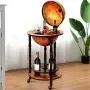 Vintage Globe Weinstand Flaschenhalter Deko, Hellbraun