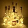 6 Pack Solar Powered Wine Bottle Lights, 20 LED Waterproof Copper Cork Solar Lights for Wedding Christmas, Outdoor, Holiday, Garden, Patio, Pathway Decor (Warm White)