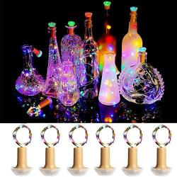 Seseria Solar String Light Decoration, Wine Bottle Cork Colorful Led Atmosphere Light Landscape String Lights for Christmas Party Wedding Birthday