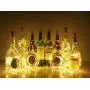 Guirlandes Lumineuses en Forme de Bouchon de Bouteille de Vin, 15 LED, 10 Pièces, Guirlande Lumineuse Faerie Waterproof, Alimentée par Batterie, pour Décoration de Flacons, Fêtes de Noël, Mariages, Festivals, Bars, Lumière Blanche Chaude. Guirlandes Lumineuses en Forme de Bouchon de Bouteille de Vin, 15 LED, 10 Pièces, Guirlande Lumineuse Faerie Waterproof, Alimentée par Batterie, pour Décoration de Flacons, Fêtes de Noël, Mariages, Festivals, Bars, Lumière Blanche Chaude.