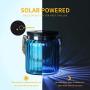 Einzeltopf-Solarleuchte - Zufällige Farbe LED Solar Laternen für Garten, Terrasse, Baum, Tisch, Hof, Rasen, Weißes Licht, 2er Pack
