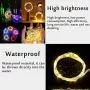 16er Set 30 LED Weinhebel-Stringlichte, 3m/10.2FT, Innenraum Weihnachts Kürbislampe Schlafzimmer Dekorations-Stringlichte mit Batteriebetrieben Kupferdraht Sterne-Feenlichte mit Korken für Party Halloween Dekoration (8 Farben)
