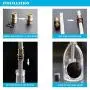 Wine Bottle Torch Kit 8 Pack, Includes 8 Long Life Torch Wicks, Copper Lamp Cover & Brass Wick Mount(13.7 Inch,Bottle not Included) Wine Bottle Torch Kit 8 Pack, Includes 8 Long Life Torch Wicks, Copper Lamp Cover & Brass Wick Mount(13.7 Inch,Bottle not Included)