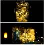 Solar Mason Jar Lights 2 Packs 30 LEDs Fairy String Lights Solar Powered Outdoor Waterproof Mason Jars Hanging Mason Jar Solar Lights Table Decor for Patio Christmas, Garden, Wedding, Yard and Lawn