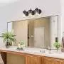 Éclairage Salle de Bain LALUZ, Luminaires en Mason Jar, Éclairage Rustique pour Salle de Bain, Dressing, Bronze Approuvé, L19” x W7.1” x H8.7” Éclairage Salle de Bain LALUZ, Luminaires en Mason Jar, Éclairage Rustique pour Salle de Bain, Dressing, Bronze Approuvé, L19” x W7.1” x H8.7”