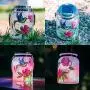 Solarleuchte mit LED für Mason Jar Deckel, Hummingbird-Lichterkette, bunte LED-Lichterkette, Garten-Feuerfliesen-Lichter, wasserdichte Hängeleuchte für Patio, Haus, Garten, Party-Dekoration