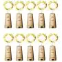 Guirlandes Lumineuses en Forme de Bouchon de Bouteille de Vin, 15 LED, 10 Pièces, Guirlande Lumineuse Faerie Waterproof, Alimentée par Batterie, pour Décoration de Flacons, Fêtes de Noël, Mariages, Festivals, Bars, Lumière Blanche Chaude. Guirlandes Lumineuses en Forme de Bouchon de Bouteille de Vin, 15 LED, 10 Pièces, Guirlande Lumineuse Faerie Waterproof, Alimentée par Batterie, pour Décoration de Flacons, Fêtes de Noël, Mariages, Festivals, Bars, Lumière Blanche Chaude.
