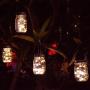 4er Pack Warmweiße 20 LED Solar Mason Jar Lichtdeckel mit Hängern für Regular Mouth Mason Jar Outdoor Garten Weihnachts Halloween Dekoration (Gläser nicht enthalten)