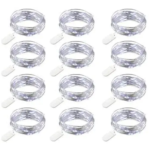 Guirlande Lumineuse Électrique Rechargeable au Piles - Fil de Lumière en Câble de Cuivre - 20 LEDs Mini Pixie Lights - Petite Lucioles Décorations pour Boîte à Souvenirs, Bocal, Mariage, Chambre, Fenêtre, Intérieur/Extérieur, Noël Guirlande Lumineuse Électrique Rechargeable au Piles - Fil de Lumière en Câble de Cuivre - 20 LEDs Mini Pixie Lights - Petite Lucioles Décorations pour Boîte à Souvenirs, Bocal, Mariage, Chambre, Fenêtre, Intérieur/Extérieur, Noël