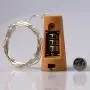 Dreamworth Set von 12 Weinvorrats-Korken-Lichter – 39 Zoll/1m 20 LED Silberdraht-Lichterkette, Sterne LED Lichter für Flaschen DIY, Party, Dekoration, Weihnachten, Halloween, Hochzeit oder Mood Lights (Warmer Weißton)