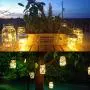 Glasmännchen Solar Laternen, 8er Pack 30 LED Glühbirnen, Fairy Star Glühbirnen Laternen, 8 Hänge, für Patio Garten Glasmännchen Laternen Tische Hochzeit Dekorationen Beleuchtung