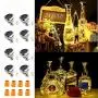 ZNYCYE 8 Pack Solar Wine Bottle Lights with Cork Solar Bottle Lights Outdoor Indoor Waterproof Cork Lights for Wedding Holiday Garden Patio Pathway Decorative (Warm White) ZNYCYE 8 Pack Solar Wine Bottle Lights with Cork Solar Bottle Lights Outdoor Indoor Waterproof Cork Lights for Wedding Holiday Garden Patio Pathway Decorative (Warm White)