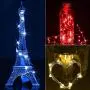 ANYOYO Korken-Lichter 6 Farben 20 LEDs Kupferdraht Weinflasche Mini Laternenkette Batteriebetriebene Sterne Lichter Geschenk für Thanksgiving Weihnachten DIY Hochzeit Party Indoor Outdoor